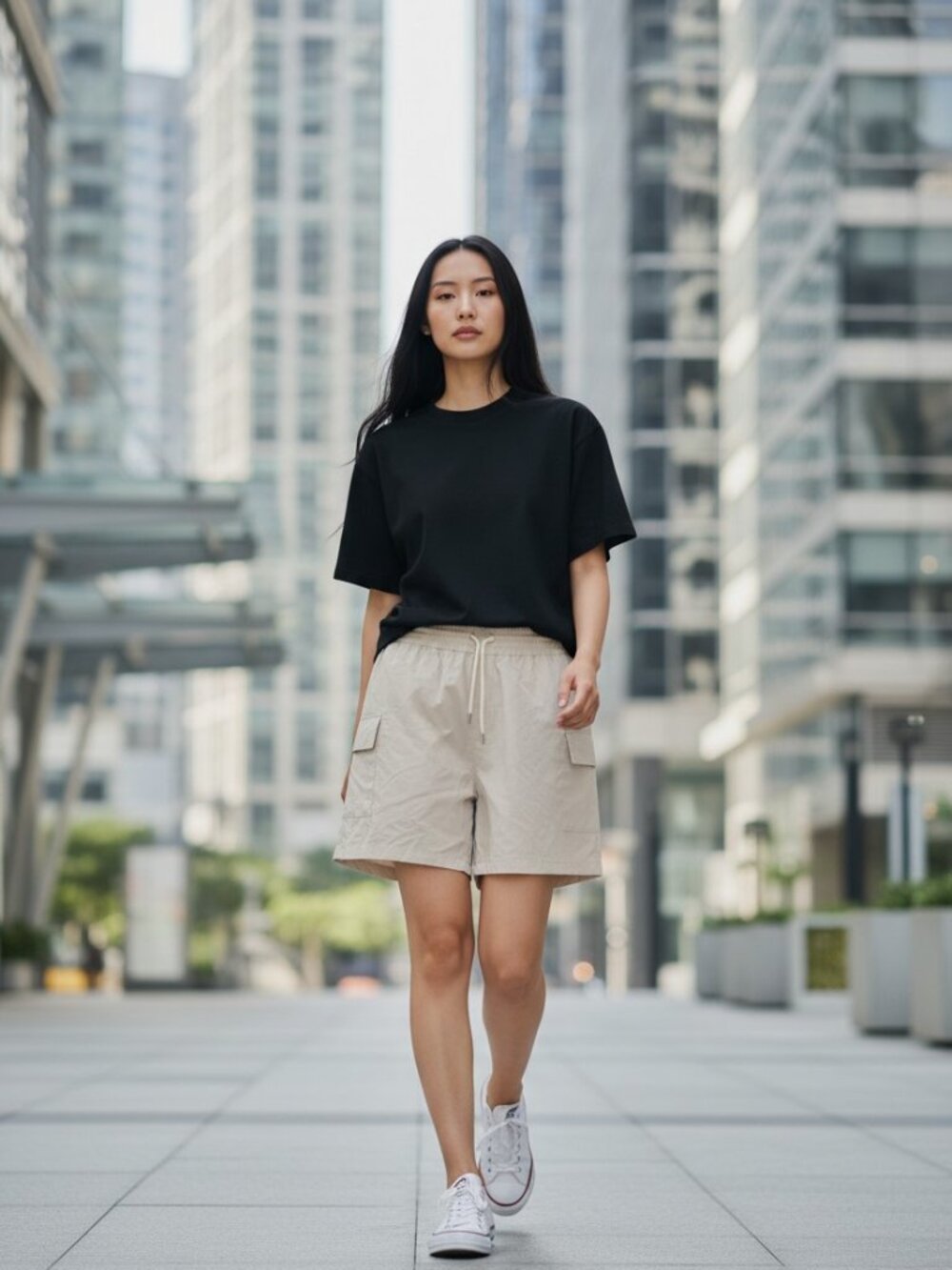999 WOMENS BEIGE 3X SHORTS BY STRETCHTECH